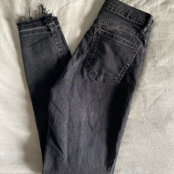 Black Rustic Wash Garage Denim Jeans - Picture 3 of 5